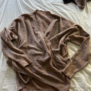 Long sleeve waffle shirt—XL
